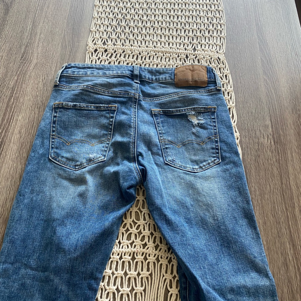 American Eagle Slim Distressed Patch Jeans - image 6